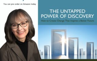 image of karen golden-biddle and her book cover entitled The Untapped Power of Discovery