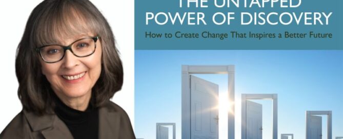 image of karen golden-biddle and her book cover entitled The Untapped Power of Discovery